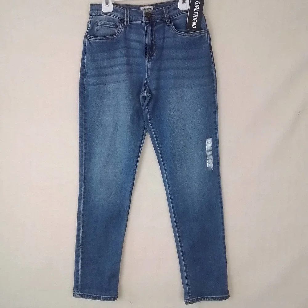 OshKosh Girlfriend Jeans‎ Size 14 in Medium Wash Denim